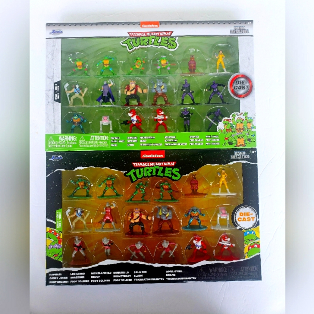 NRFB! Teenage Mutant Ninja Turtles Action Figure Set Series 1 & 2!!!